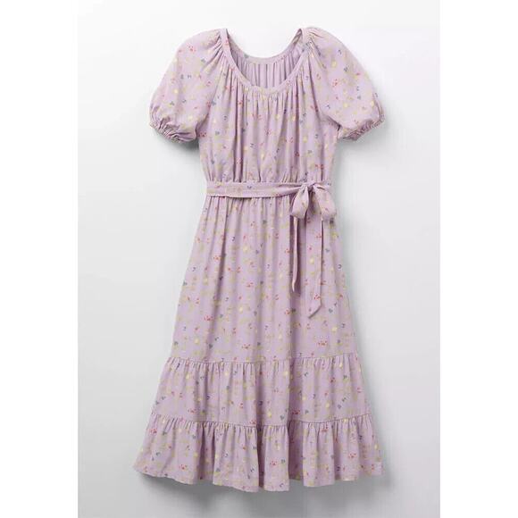 Matilda Jane Dresses & Skirts - Matilda Jane Enchanted Garden Lavender Artist Floral Tiered Maxi Dress Size XXL